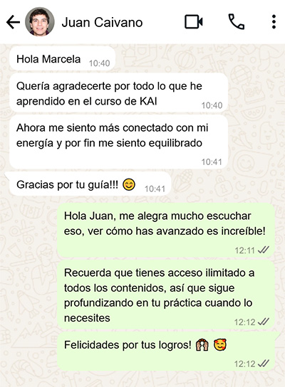 Testimonio de estudiante KAI 1